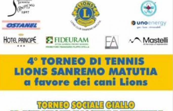 El tenis se pone al servicio del club de Leones Sanremo Matutia para poder donar “dos ojos para quienes no pueden ver” – Sanremonews.it