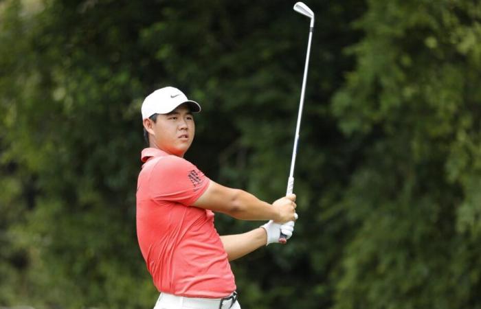 Golf, fabulosa vuelta de Tom Kim que se pone líder en el Travelers Championship