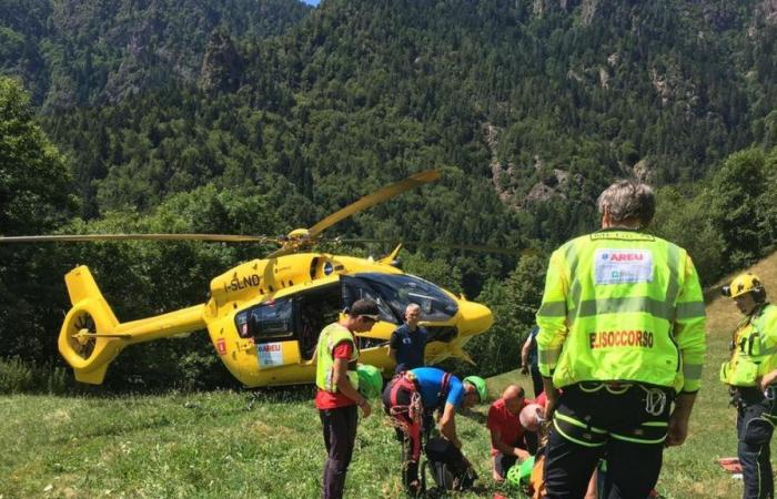 Turista alemán encontrado muerto en un acantilado. Temor por una mujer que cayó en el bosque en Valsolda