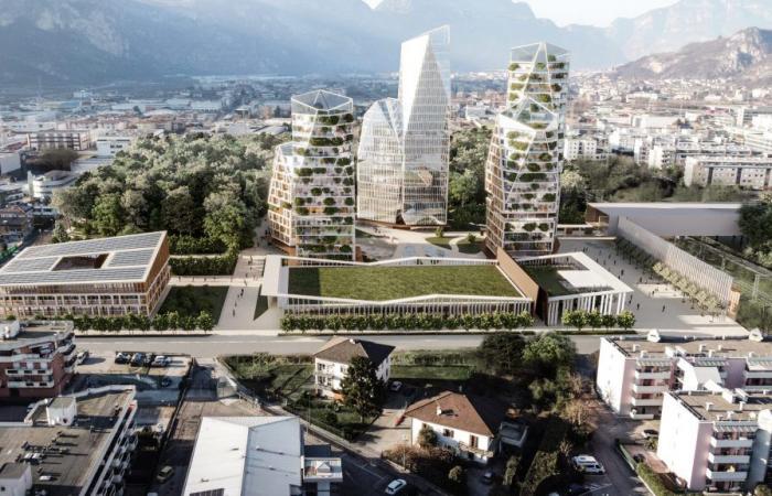 Proyecto de la torre Sequenza en Trento, el distrito está perplejo
