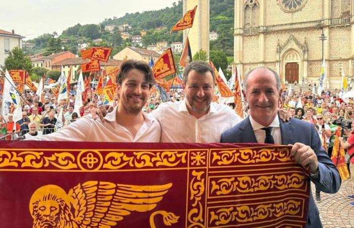 Montecchio, la Liga vuelve a rugir en las calles: «Nadie nos quitará el Véneto»