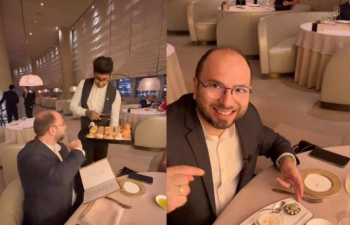 Dubai, come en un restaurante con estrella y luego revela el precio a todos: esto es lo que es