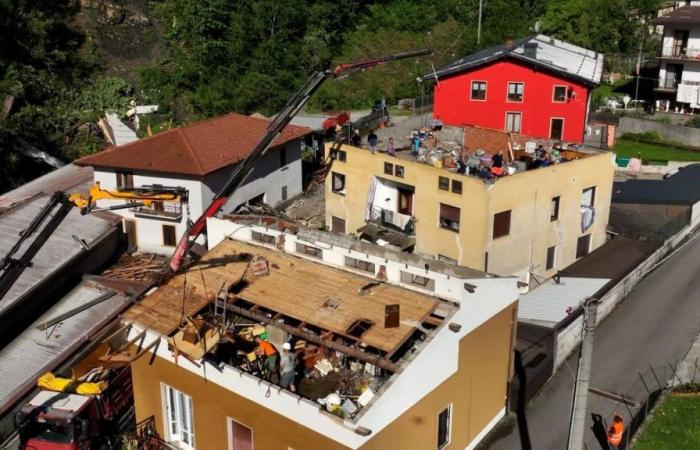 Tormenta en Val Seriana, torbellino devastador: “Los tejados volaron como helicópteros, nunca había visto algo así”