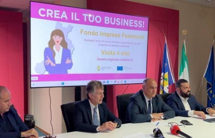 Región de Calabria, la asociación. en el trabajo presenta licitaciones para negocios de mujeres
