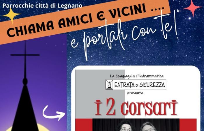 Reseña teatral “Llamar a amigos y vecinos” en Legnano con “I due corsari”