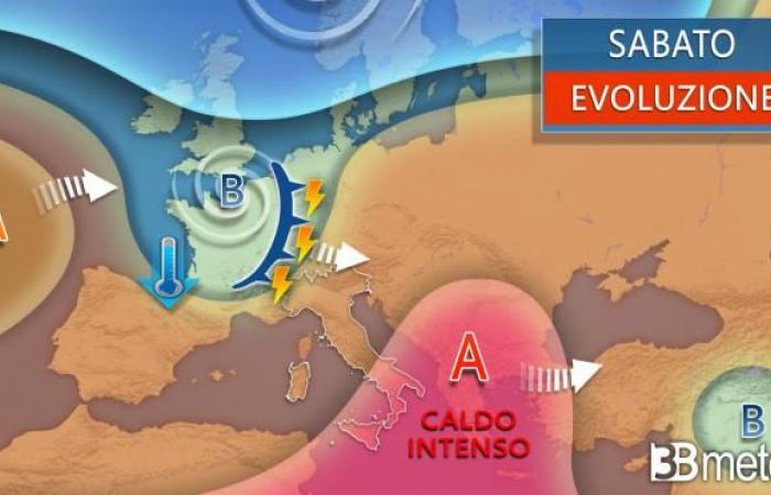 Tiempo de fin de semana – Vórtice llega al Mediterráneo, fuertes tormentas, tormentas y granizo regresan, esta vez también en el centro. « Tiempo 3B