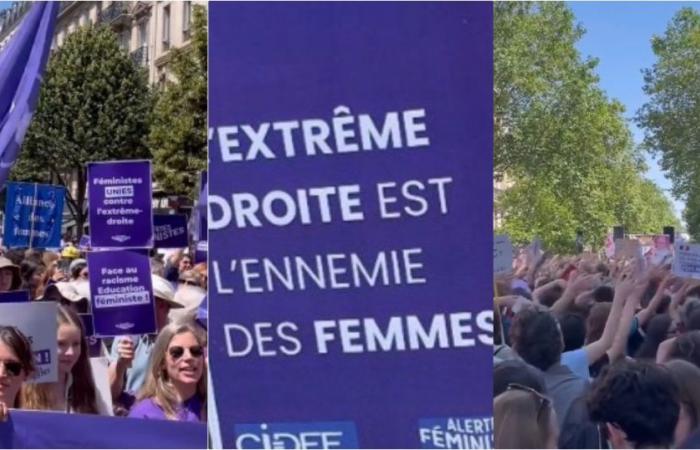 “La extrema derecha es enemiga de las mujeres”. Asociaciones feministas marchan por toda Francia contra el partido de Marine Le Pen