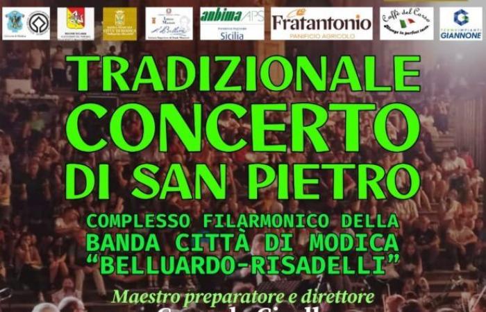 Modica, esta noche el tradicional concierto de San Pietro de Belluardo-Risadelli –