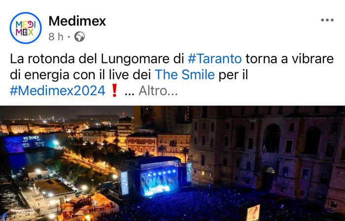 La Sonrisa enciende al público de Medimex en Taranto – Noticias