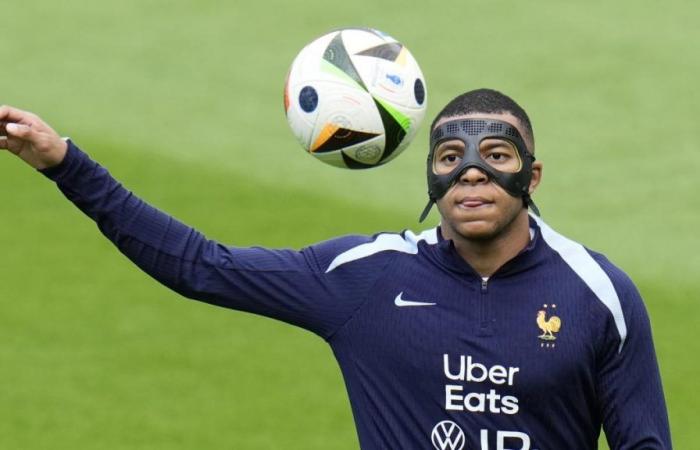 Eurocopa, Francia: Deschamps sobre Mbappé: “Mejora, pero la máscara afecta la visión”