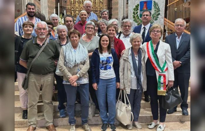 Peregrinos de la diócesis de Chiavari en Piacenza para la 25ª Jornada Colombina