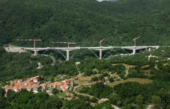A15 Parma – La Spezia, continúan las obras del viaducto de Gravagna