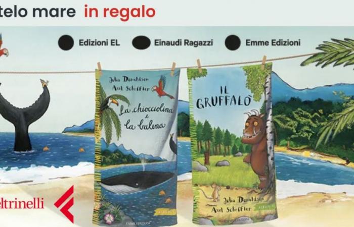 Compra 20€ en libros infantiles de Feltrinelli y ¡recibe de regalo una bonita toalla de playa!