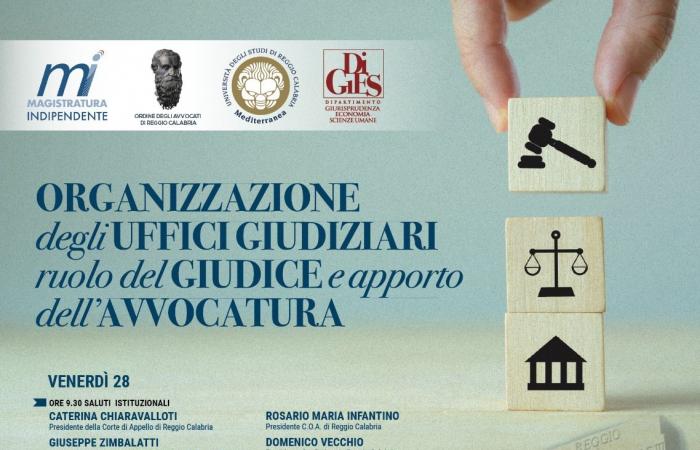 Reggio Calabria, conferencia sobre la organización de los despachos judiciales