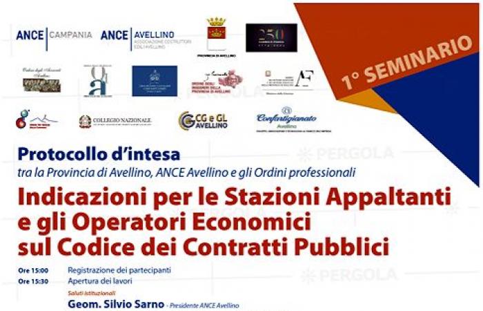La provincia de Avellino y la Guardia di Finanza firman el memorando de entendimiento sobre adquisiciones en Irpinia con la ANCE