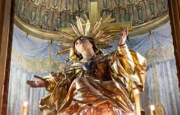Alessandria: En marcha la restauración de la estatua de madera del Santuario de San Giacomo della Vittoria
