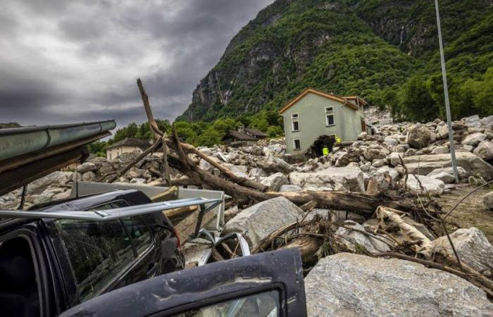 Inundación en Mesolcina: «No tenemos noticias de la pareja», reanudó la búsqueda fuera de su casa