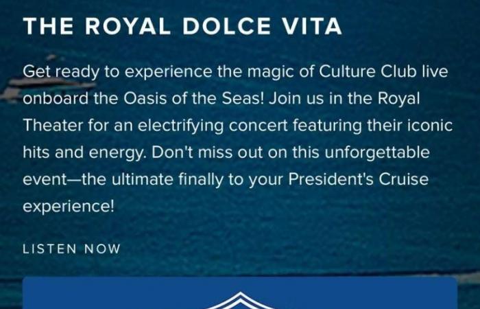 Royal Caribbean trae a Lerici a sus pasajeros más fieles: música y bailarines para darles la bienvenida