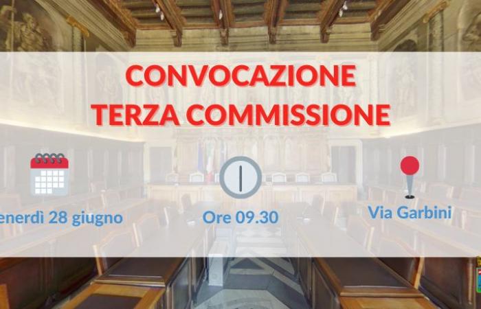 Municipio de Viterbo Tercera reunión de la comisión el 28 de junio