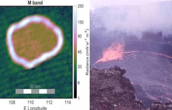Imágenes de la sonda Juno de la NASA revelan lagos de lava en Ío