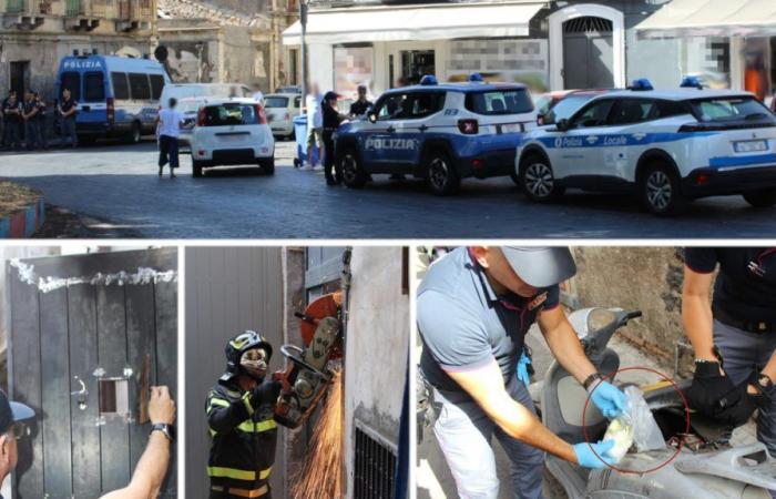 Catania, redada policial en San Cristoforo: un bar lugar de reunión de delincuentes cerrado y drogas incautadas