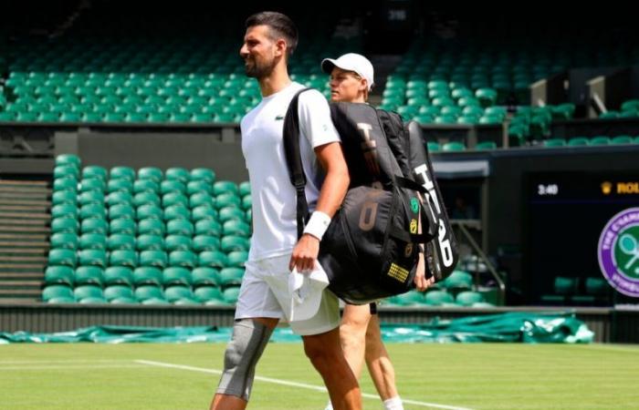 Entrenando juntos en Wimbledon, ¿cómo está el serbio?