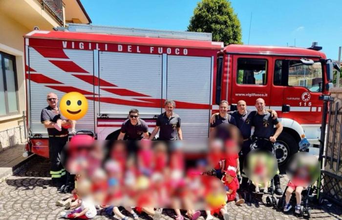 “Bombero por un día”: en la escuela infantil Sant’Arsenio un día con los bomberos de la Sala Consilina