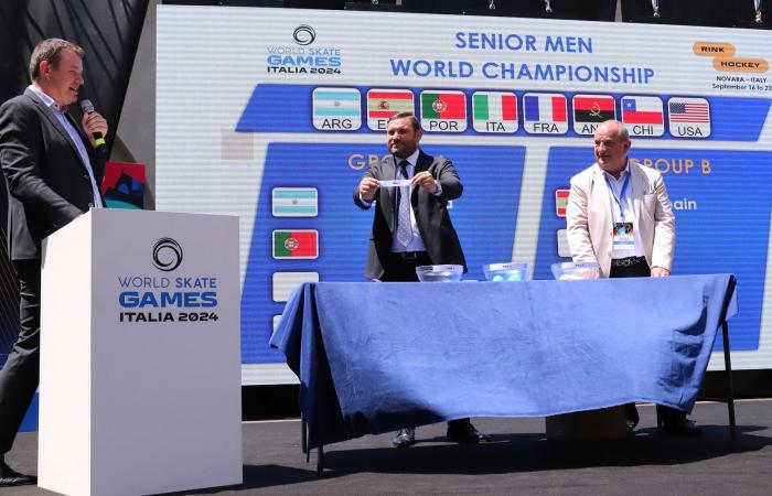 Los World Skate Games 2024 presentados en Novara. Grupos sorteados: debut masculino de Italia contra Chile