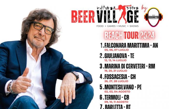 Beer Village con Claudio Cecchetto en las playas de Giulianova, Montesilvano y Fossacesia – Noticias