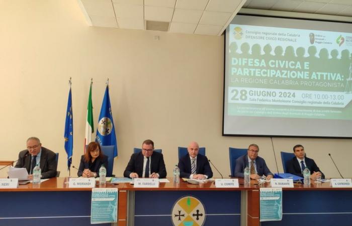 En Reggio el evento “Defensa cívica y participación activa: la región de Calabria protagonista”