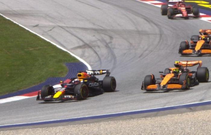Verstappen gana la carrera sprint del GP de Austria, Piastri por delante de Norris: carrera anónima para Ferrari