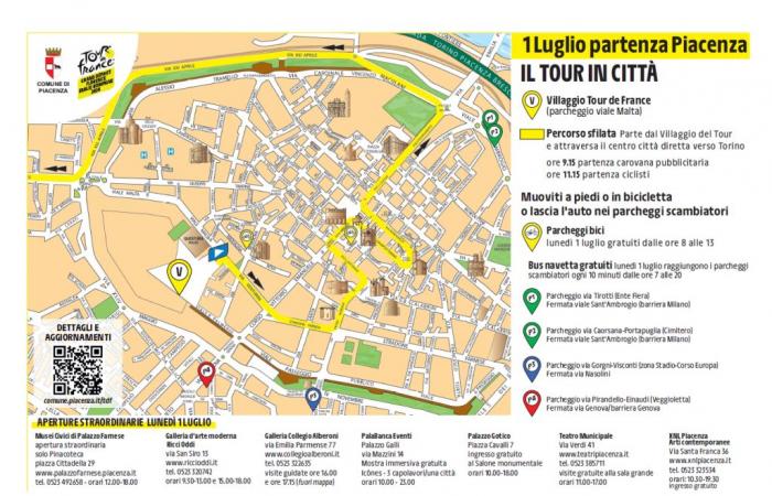 Tour de Francia en Piacenza: cómo cambia el tráfico, las prohibiciones de estacionamiento a partir de hoy