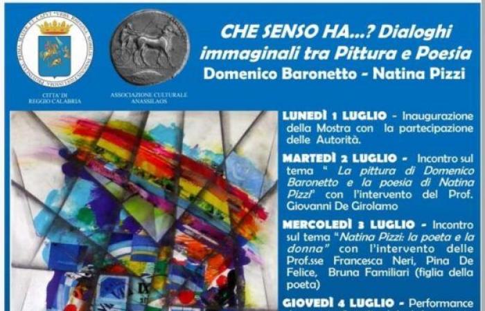 Regio de Calabria. En el Castillo Aragonés del 1 al 10 de julio exposición sobre Domenico Baronetto y Natina Pizzi
