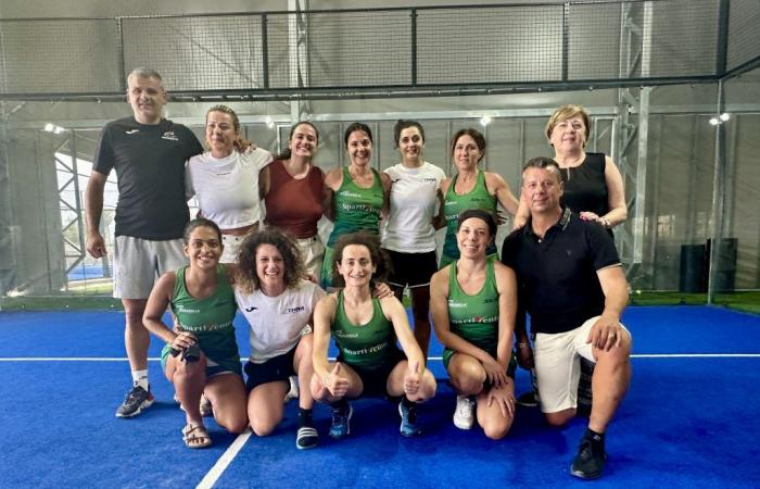Reggio Calabria, el equipo de pádel femenino del CS Mirabella ascendió a la Serie C