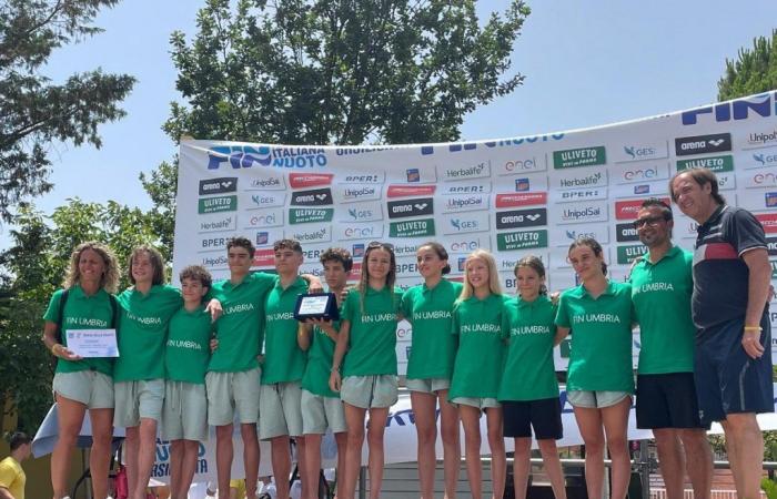 Natación: muchas satisfacciones para Umbría con el Trofeo de las Regiones