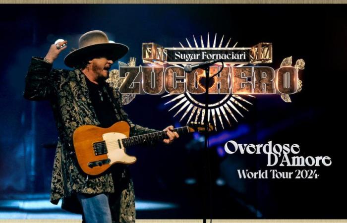 Zucchero, concierto en Pescara en julio: gira Overdose d’Amore 2024
