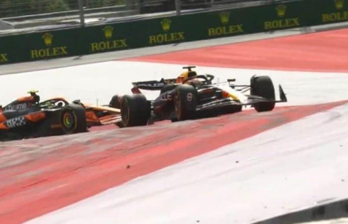 Choque entre Verstappen y Norris, Ferrari en el podio con Sainz