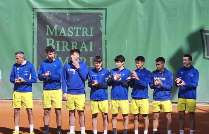 Serie B1, Junior Tennis Perugia empatado en el partido de ida del playout
