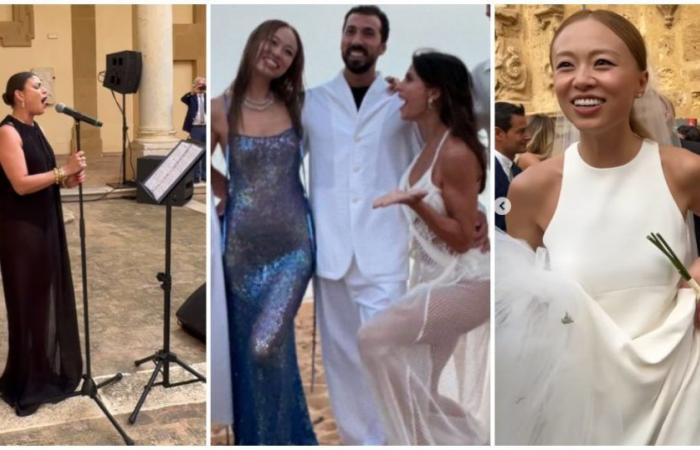 La boda de ensueño del manager VIP Pietro Gaudioso con la modelo Niki Wu Jie: Elisabetta Canalis es testigo, Emma les canta “Love me”