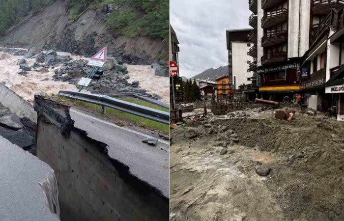 Valle de Aosta y Piamonte en el barro, Cogne aislada, muertes en Suiza y Francia: ¿por qué sigues llamándolo mal tiempo?