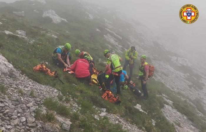Alpago: Domingo de incendios para rescate en montaña, intervenciones en toda la provincia