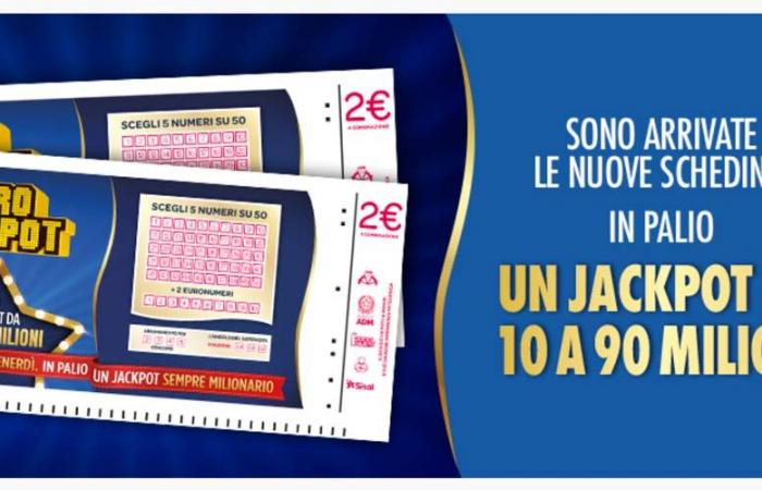 Eurojackpot premia a Italia ganando 138.325,50 euros en Gallarate (VA)