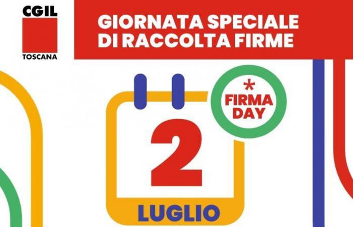 Referéndum de la CGIL sobre el trabajo, 2 de julio Día de la Firma en Toscana – CGIL Florencia