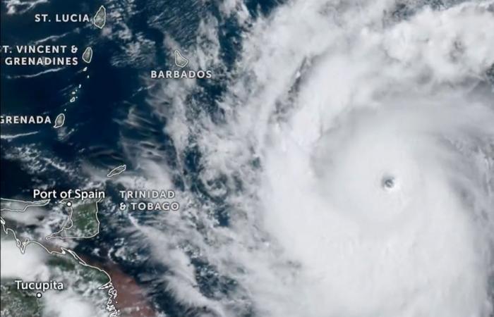 Reporte del clima. El huracán Beryl se acerca al Caribe, a tiro de piedra de Barbados y Granada