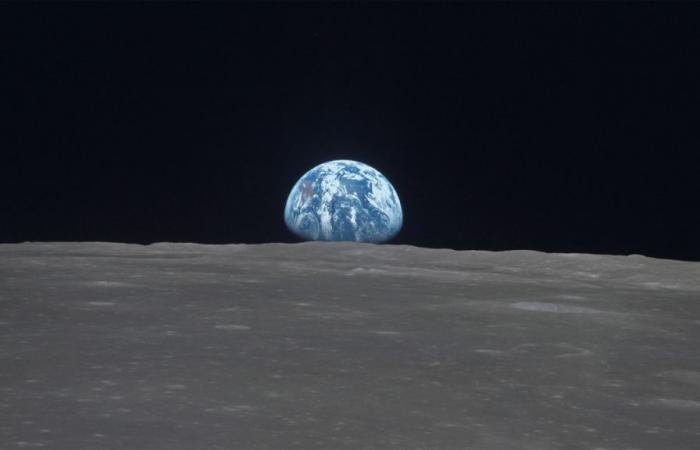 La Tierra sale detrás de la Luna: mira el vídeo restaurado por la NASA
