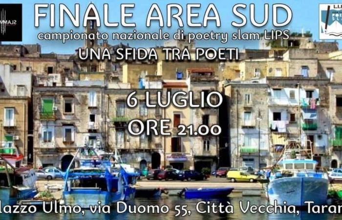 Taranto: el Palacio Ulmo se ilumina de poesía con la final regional del Poetry Slam