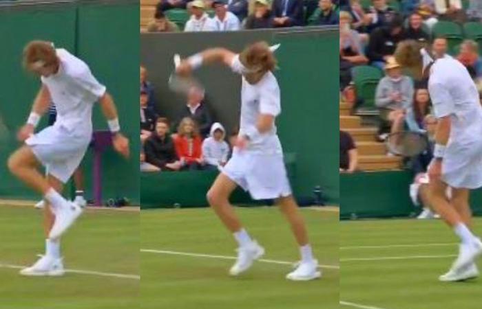 En Wimbledon, Rublev lo volvió a hacer: los aficionados están preocupados. Confiesa: “Estoy intentando mejorar. Es un proceso y lleva tiempo”