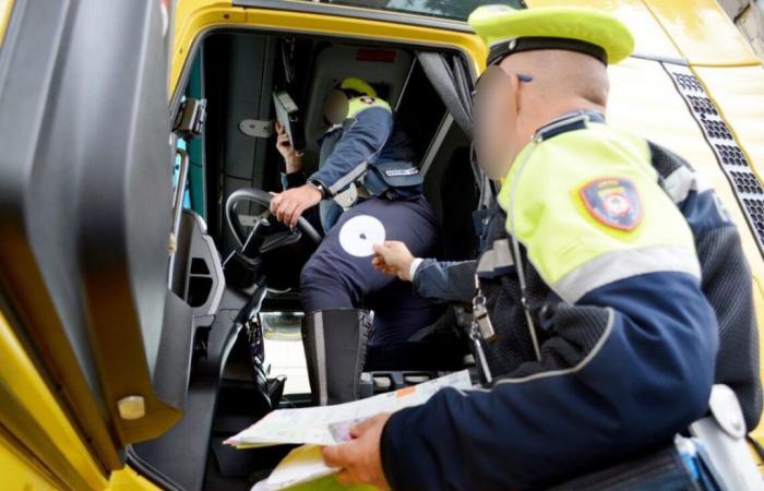 Bari, camionero que conduce durante 17 horas multado con más de 14 mil euros
