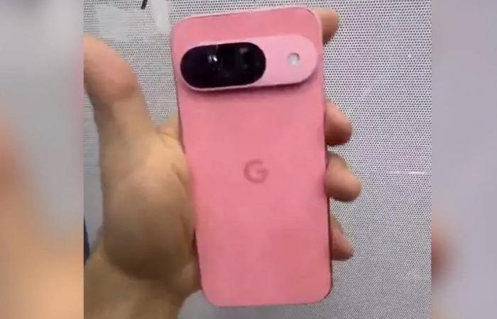 Pixel 9 de Google, un vídeo lo muestra en una impactante versión rosa. Bordes planos confirmados