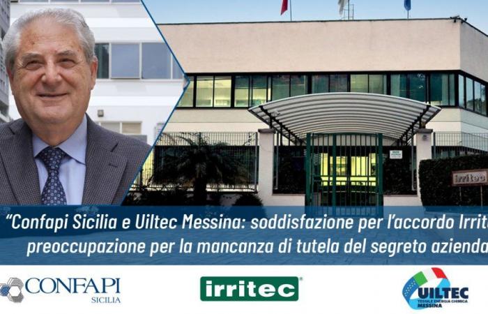 Confapi Sicilia y Uiltec Messina: satisfacción con el acuerdo Irritec, preocupación por la falta de protección del secreto empresarial